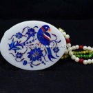 4"x3" Handmade Marble Jewelry Box Lapis Parrot Inlay Art Valentine Decor H5467