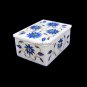 4"x3"x2" Marble Jewelry Lapis Floral Box Collectible Inlay Arts Home Decor H5492
