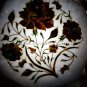 10" Marvelous Marble Serving Beautiful Plate Pauashell Inlaid Decor Gifts H5434B