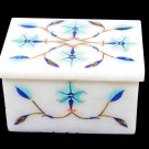 3"x2"x1.5" Marvelous Marble Trinket Box Marquetry Inlaid Adornment Decor H5521 3"x2"x1.5" Marvelous Marble Trinket Box Marquetry Inlaid Adornment Decor H5521