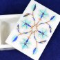 3"x2"x1.5" Marvelous Marble Trinket Box Marquetry Inlaid Adornment Decor H5521