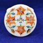 3"x1.5" Designer Marble Gift Box Precious Hakik Gemstone Inlay Best Gift H5538A