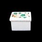 2"x1.5" Marble Personalized Jewelry Box Malachite Inlay Stones Home Decor H5516