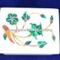 2"x1.5" Marble Personalized Jewelry Box Malachite Inlay Stones Home Decor H5516