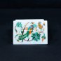1.6"x3"x2" Filligree Marble Desinger Box Parrot Malachite Inlay Art Decor H5520