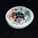 4"x3" Marble Storage Beautiful Box Elephant Multi Inlaid Occasional Gift H5464 4"x3" Marble Storage Beautiful Box Elephant Multi Inlaid Occasional Gift H5464