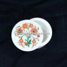 3"x2" Attractive Marble Trinket Box Hakik Collectible Inlay Stones Decor H5465