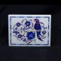 4"x3"x2" Decorative Marble Trinket Box Parrot Art Lapis Inlay Home Decor H5476