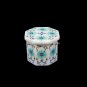3"x1.5" Marble Jewelry Storage Box Turquoise Precious Inlay Stones Decor H5509A