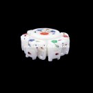 4"x1.6" Elephant Art Marble Jewelry Box Mosaic Inlay Rare Valentine Decor H5533