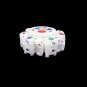 4"x1.6" Elephant Art Marble Jewelry Box Mosaic Inlay Rare Valentine Decor H5533