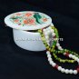4"x3" White Marble Jewelry Gift Box Hakik Floral Inlay Parrot Best Decor H5469
