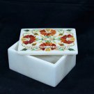 4"x3"x2" Carnelian Floral Marble Jewelry Inlay Box Occasional Gift Decor H5480 4"x3"x2" Carnelian Floral Marble Jewelry Inlay Box Occasional Gift Decor H5480