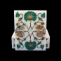 4"x3"x2" Designer Marble Jewelry Box Pietradura Inlaid Girls Gifts Decor H5498