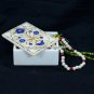 4"x3"x2" Lapis Marble Storage Jewelry Box Marquetry Inlay Gemstones Decor H5513
