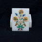 4"x3"x2" Marble Jewelry Box Hakik Floral Collectible Inlay Occasional Gift H5524