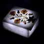 4"x3"x2" Marble Jewelry Box Hakik Floral Collectible Inlay Occasional Gift H5524