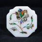 3"x3" Decorative Marble Small Filligree Box Precious Pauashell Inlay Gift H5540A