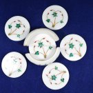 Exclusive Marble Coaster Round Gift Set Precious Malachite Gemstone Decor H5571 Exclusive Marble Coaster Round Gift Set Precious Malachite Gemstone Decor H5571
