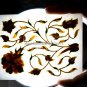 6"x4"x2" Modern Marble Earrings Stogare Box Abalone Inlaid Stones Decor H5471A