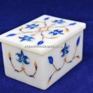 1.6"x2"x3" Marble Jewelry Box For Girls Lapis Marquetry Inlay Gift Decor H5473 1.6"x2"x3" Marble Jewelry Box For Girls Lapis Marquetry Inlay Gift Decor H5473