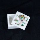 2"x2" Marvelous Marble Small Box Pauashell Inlay Beautiful Gift Art Decor H5500