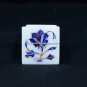 2"x2" Marvelous Marble Small Trinket Box Precious Marquetry Inlaid Decor H5544