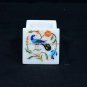 2"x2" Marble Square Plate Peacock Arts Beautiful Inlay Decor Special Gifts H5468
