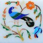 3"x3" Indian Marble Designer Jewelry Box Peacock Arts Inlaid Floral Decor H5468A