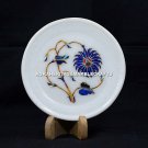 6" Round Marble Plate Serving Dish Beutiful Plate Floral Lapis Inlay Arts H5444A 6" Round Marble Plate Serving Dish Beutiful Plate Floral Lapis Inlay Arts H5444A