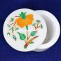 2"x1.5" Marble White Jewelry Box Hakik Floral Marquetry Inlaid Home Decor H5518