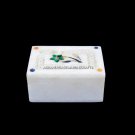2"x3"x1.6" Lattice Marble Designer Box Stunning Inlay Arts Best Girls Gift H5525