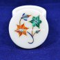 3"x1.5" Elegant Marble Storage Jewelry Box Inlaid Occasional Special Gift H5539A