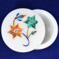 3"x1.5" Elegant Marble Storage Jewelry Box Inlaid Occasional Special Gift H5539A