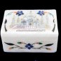 3"x2"x2" Marble Jewelry Decorative Box Tajmahal Replica Inlay Design Decor H5485