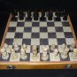 12"x12" Marble Ebony Gorara Handcrafted Chess Set  Play & Gifts stone pieces Art