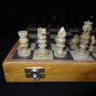 12"x12" Marble Ebony Gorara Handcrafted Chess Set  Play & Gifts stone pieces Art