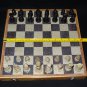 12"x12" Marble Ebony Gorara Handcrafted Chess Set  Play & Gifts stone pieces Art
