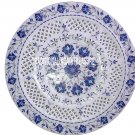 13" Marble Best Serving Dish Plate Real Lapis Lazuli Inlay Gifts Kitchen Decor 13" Marble Best Serving Dish Plate Real Lapis Lazuli Inlay Gifts Kitchen Decor