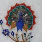 8" Marble Plate Dancing Peacock Lapis Paua Shell Inlay Arts Decor Occasion Gifts
