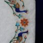 8" Marble Plate Dancing Peacock Lapis Paua Shell Inlay Arts Decor Occasion Gifts