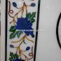 White Marble Dining Table Lapis Grape Stone Inlay Furniture Gift Art Decor H3294