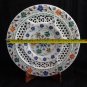 11" Marble Plate Lapis Lazuli Stone Art Inlay Mosaic Marquetry Home Decor Gifts