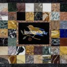 Black Marble Top Furniture Table Multi Bird Art Inlaid Mosaic Patio Decor H3987 Black Marble Top Furniture Table Multi Bird Art Inlaid Mosaic Patio Decor H3987