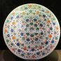 Marble White Coffee Top Table Multi Marquetry Inlay Floral Outdoor Decor H4034
