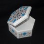 Jewelry Box Turquoise Semi Mosaic Inlaid Arts Handmade Marquetry Art Decor Gift