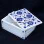 5''x4''x2'' Marble Jewelry Box Lapis Inlay Art Grill Beautiful Gift Decor H5461