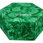 3"x3"x2" Marble Malachite Jewelry Trinket Box Mosiac Inlay Gems Decor Home Gifts