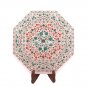 Marble Coffee Center Table Top With Stand Malachite Floral Inlay Decorative M068