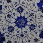 12" Decorative Marble Plate Floral Mosaic Lapis lazuli Marquetry Pietra Dura Art